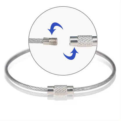 4 Pack - Cruise Clear Luggage Tag Holders with steel loop & zip seal